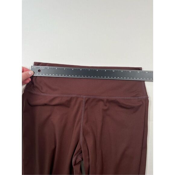 WILO the Label Women's Burgundy Activewear Stretch Ankle Flare Pants Size Medium - Picture 4 of 9
